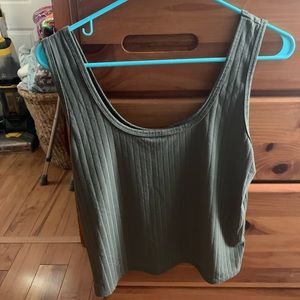 Target Soft Midi Tank Top (Olive)